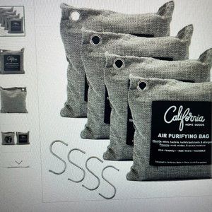 4pk -California Home Goods Air Purifying Charcoal Bags – 200g